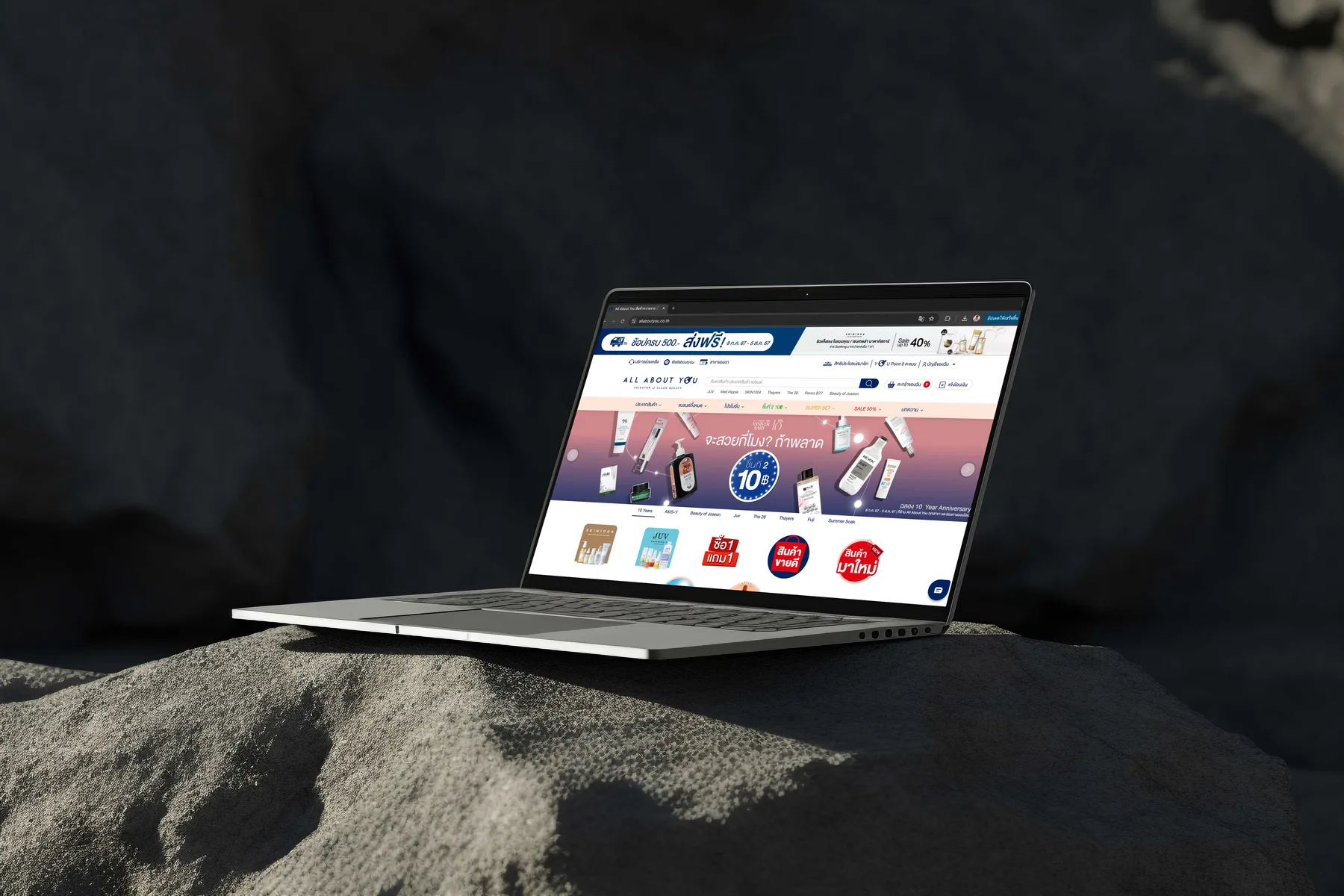 ALL ABOUT YOU omnichannel skincare e-commerce and CRM platform